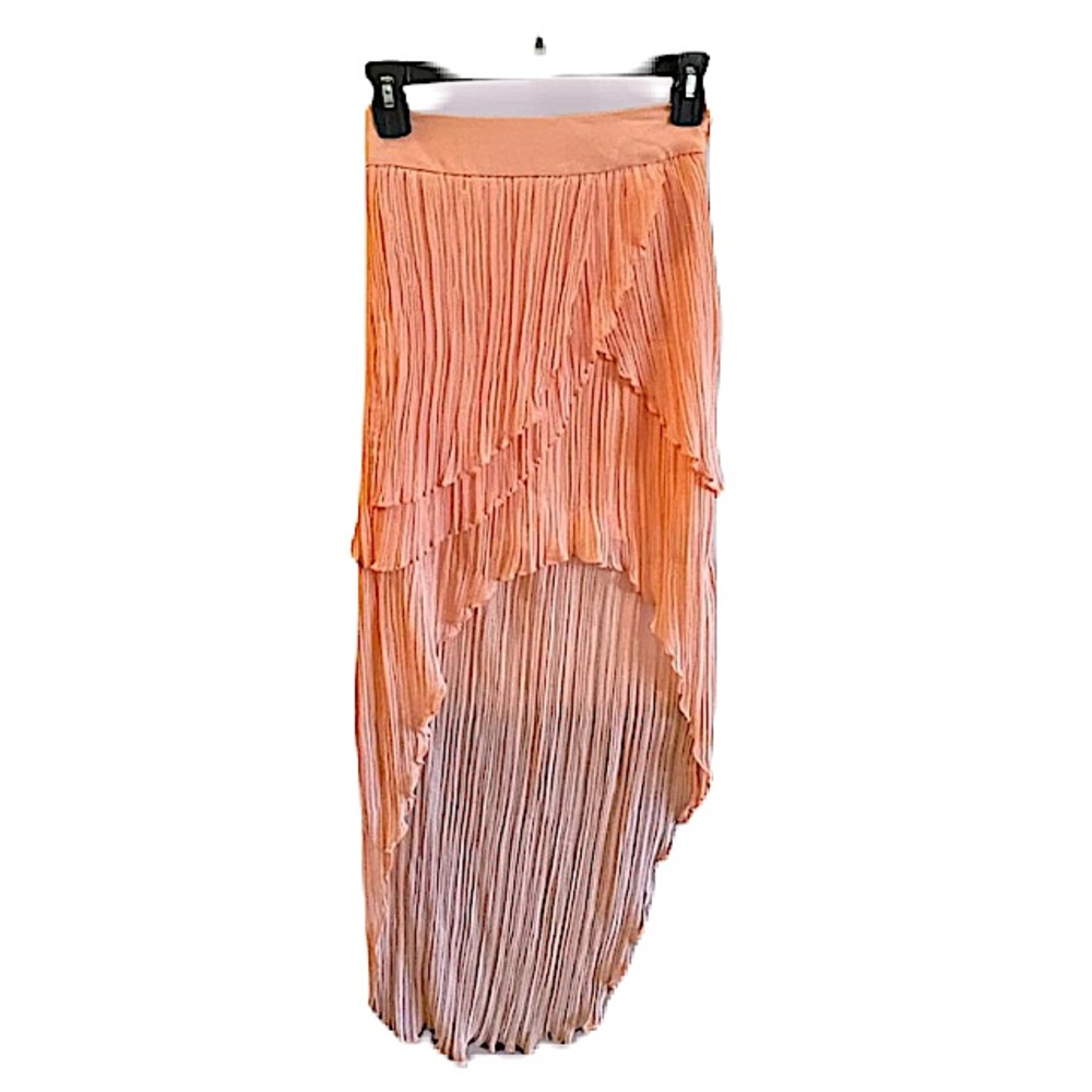 NWOT retail 150$KEEPSAKE the label peach hi-low skirt